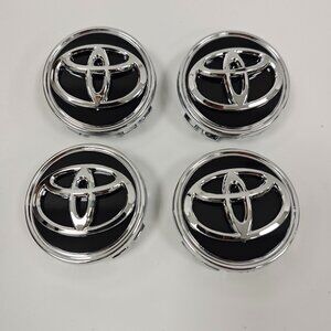 Set of 4 - Toyota Wheel Center Caps Hub Cap 62mm Black Venza Camry Sienna Avalon